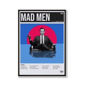 VINTAGE INSPIRED tv show print, Retro Movie Poster, Midcentury Modern, Retro TV Show Poster, Minimal Movie Art, Best Movies of All Time, Art