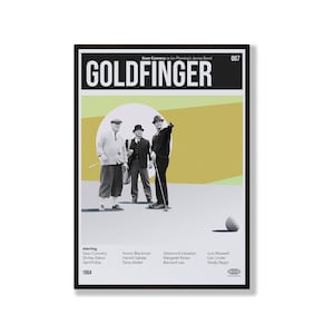 VINTAGE INSPIRED Movie Print, Bond Retro Poster, Midcentury Modern, Retro TV Show Poster, Minimal Movie Art, Best Movies of All Time, Art