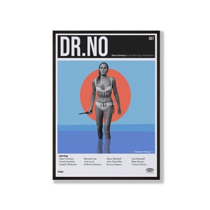 VINTAGE INSPIRED Bond Print, Retro Movie Poster, Midcentury Modern, Retro TV Show Poster, Minimal Movie Art, Best Movies of All Time, Art