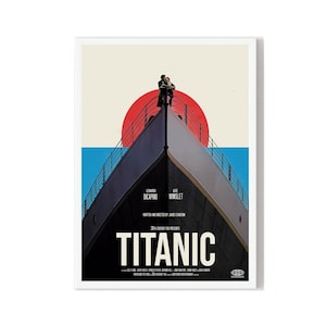 Impresión de programa de televisión INSPIRADO VINTAGE, cartel de película retro, moderno de mediados de siglo, cartel de programa de televisión retro, arte de película mínimo, mejores películas de todos los tiempos, arte