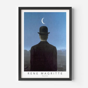 René Magritte, Teacher, Mid-Century Art Poster, Famous Painting, Famous Artist Wall Decor, Museum Wall Art, Exhibition Art