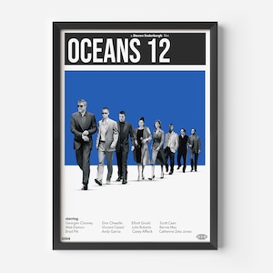 Impresión de película INSPIRADA EN VINTAGE, cartel de película retro, moderno de mediados de siglo, cartel de programa de televisión retro, arte cinematográfico minimalista, mejores películas de todos los tiempos, arte