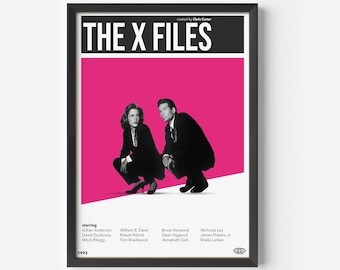 The X-Files Poster: Vintage Inspired Retro TV Show Print