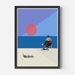 VINTAGE INSPIRED tv show Print, Retro Movie Poster, Midcentury Modern, Retro TV Show Poster, Minimal Movie Art, Best Movies of All Time, Art