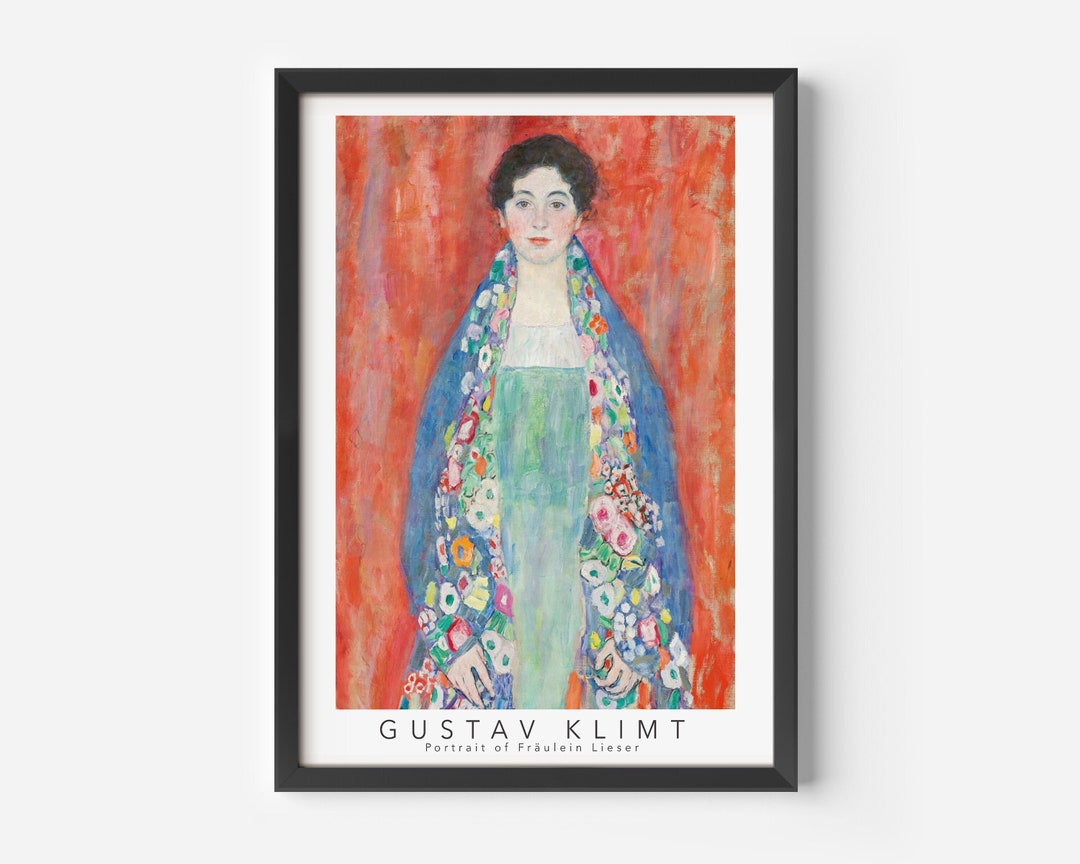 Gustav Klimt, Portrait of Fräulein Lieser, Midcentury Art Poster