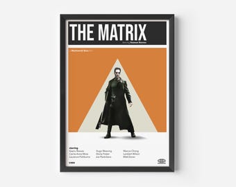 VINTAGE INSPIRED TV-Serie Print, Retro Filmplakat, Midcentury Modern, Retro TV-Serie Poster, Minimal Filmkunst, Die besten Filme aller Zeiten, Kunst