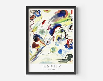 Wassily Kandinsky-print 'Untitled', moderne kunst uit het midden van de eeuw