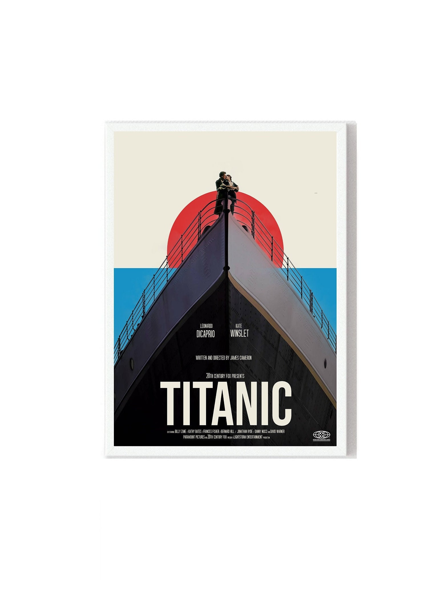 Titanic Movie Poster, Minimalist Retro Art Print - Etsy