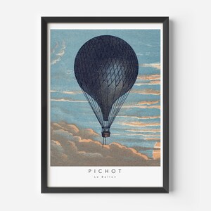 Pichot Le Ballon, Retro Art, MidCentury Art Poster, Famous Painting, Famous Artist Wall Decor, Museum Wall Art, Vintage Art, Wall print