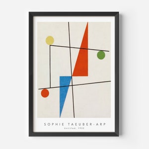 Sophie Taeuber-Arp, Untitled, Abstract art, Mid-Century Poster, Famous Painting, Famous Artist Wall Decor, Museum Wall Art, Exhibition Art