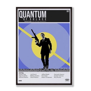 VINTAGE INSPIRED Movie Print, Retro Bond 007 Poster, Midcentury Modern, Retro TV Show Poster, Minimal Movie Art, Best Movies of All Time