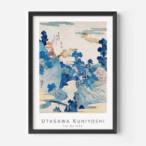 Utagawa Kuniyoshi, An Evening View MidCentury Art Poster, Famous Painting, Famous Artist Wall Decor, Museum Wall Art, Exhibition Art