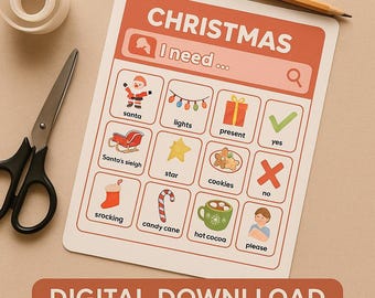 Christmas Communication Board | AAC Printable