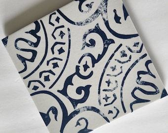 Geometric Ceramic Trivet - Glazed Ceramic Trivet