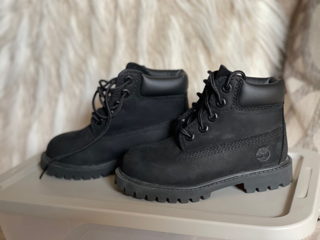 NEW Toddler Black on Black Timberland Boot Etsy