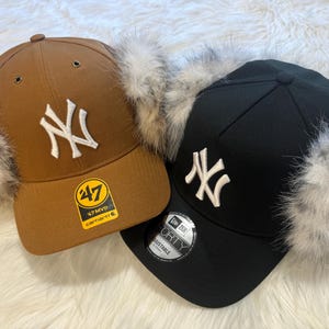 Fashion Faux Fur Hat | Customizable Faux Fur Baseball Hat | Faux Fur Snapback Hat