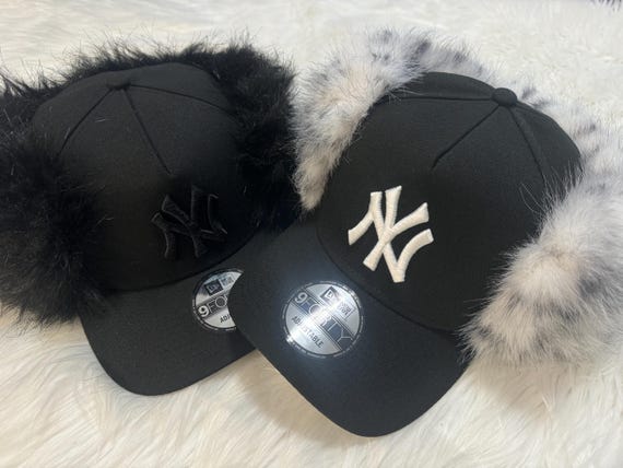 Fashion Faux Fur Hat | Customizable Faux Fur Baseball Hat  display picture 3