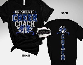 Custom Cheer Coach T-Shirt | Personalized Cheer T-Shirt | Cheer T-Shirt | 100% Cotton | Spirit Tee