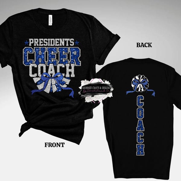 Custom Cheer Coach T-Shirt | Personalized Cheer T-Shirt | Cheer T-Shirt | 100% Cotton | Spirit Tee
