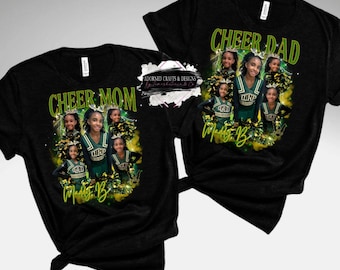 Custom Photo Cheer Mom T-Shirt | Custom Mom Cheer Sweatshirt | Gameday Spirit Wear | Personalized Name