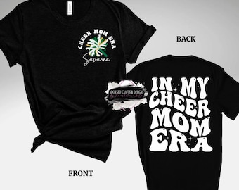 Custom Cheer Mom T-Shirt: Personalized Cheerleader Spirit Shirt