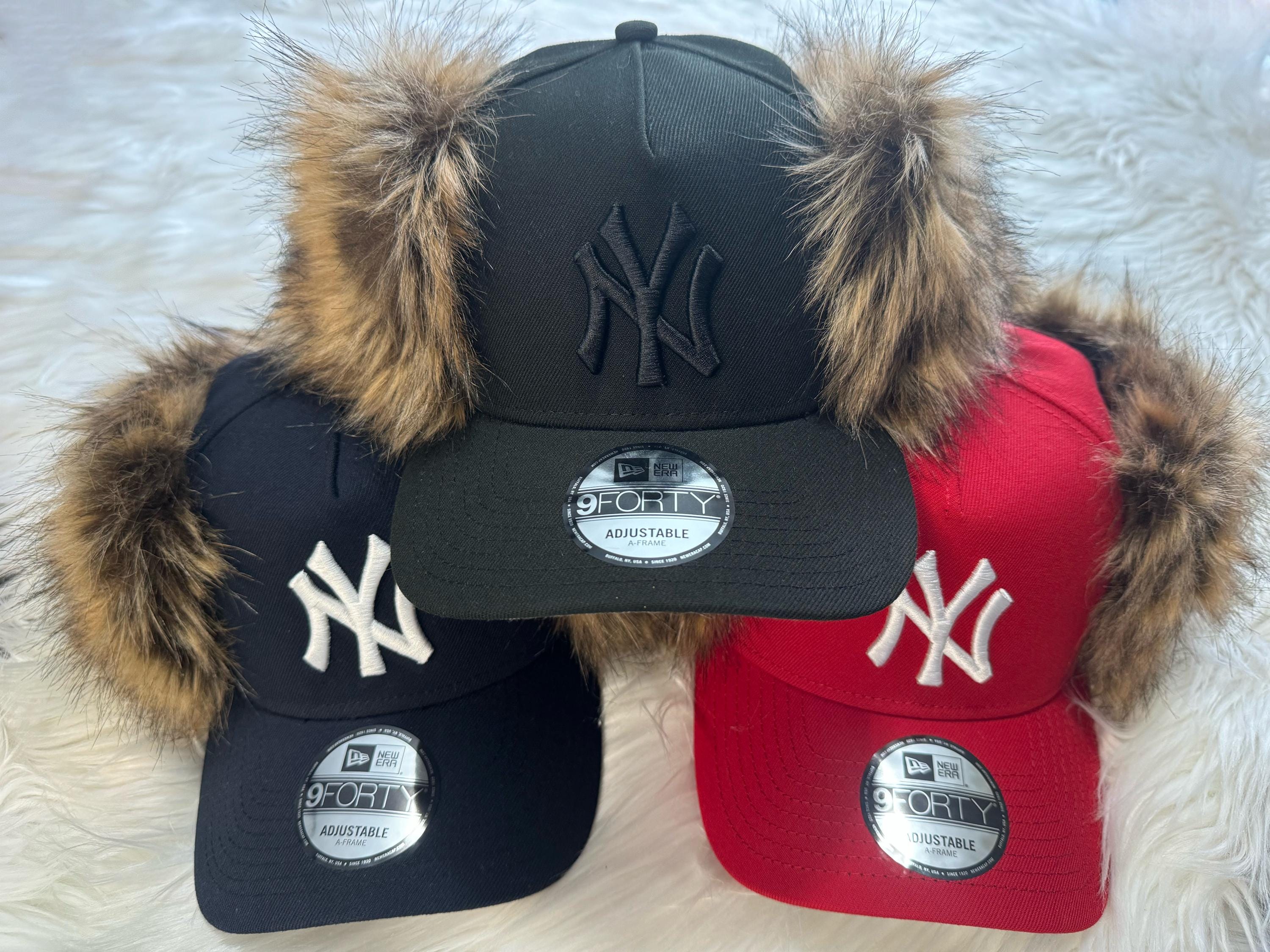 New Angela & William NY fur ball cap Fur NY Hats main image 3