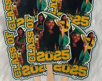 Custom Graduation Photo Fan | Big Head Fan | Graduation Fan | Grad Szn