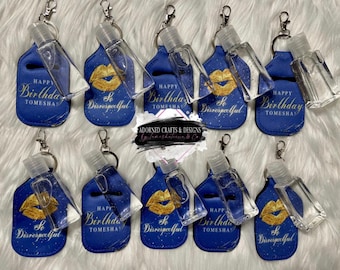 Hand Sanitizer Holder Keychain | Sanitizer Keychain | Hand Sanitizer Holder for Bag| Sanitizer Keychain Pack of 10