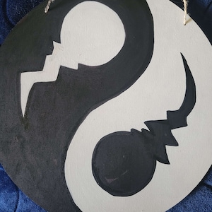 Soul Eater Yin Yang Soul Wood Hanger Decor