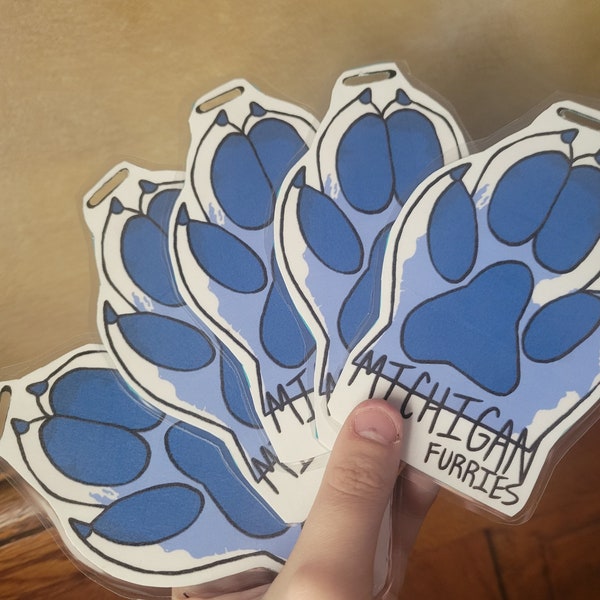 Offical Michigan Furries Pride Fursona Fursuit Badge