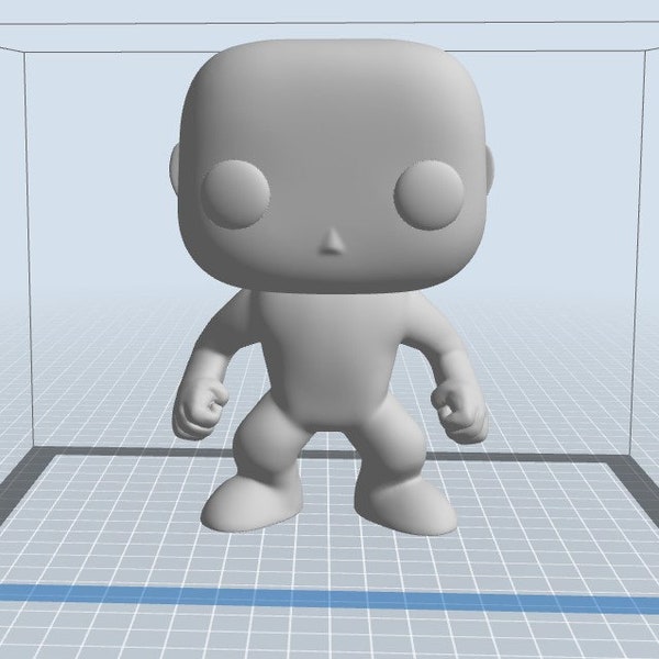 STL Blank Male Pop Like 3D Print File