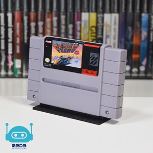Single Game Display for Super Nintendo Entertainment System SNES NTSC (North American) or Super Famicom (Not compatible with SNES Pal games)