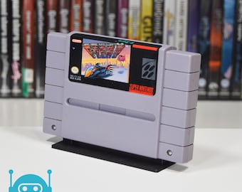 Single Game Display for Super Nintendo Entertainment System SNES NTSC (North American) or Super Famicom (Not compatible with SNES Pal games)