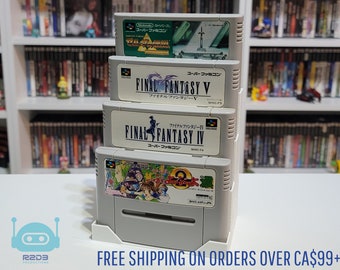 Soporte para juegos de Super Famicom (de 1 a 16 cartuchos)