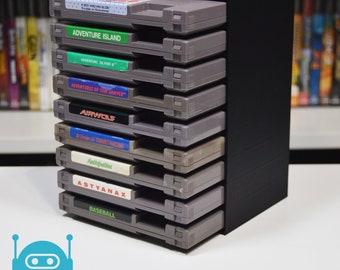 1 Row - Nintendo Entertainment System NES Rack Display (Games NOT SLEEVED - 1 to 15 Cartridges)