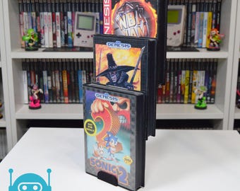Support pour jeux de SEGA Genesis et MegaDrive GEN MD dans leur boîte (1 à 4 boîtes)