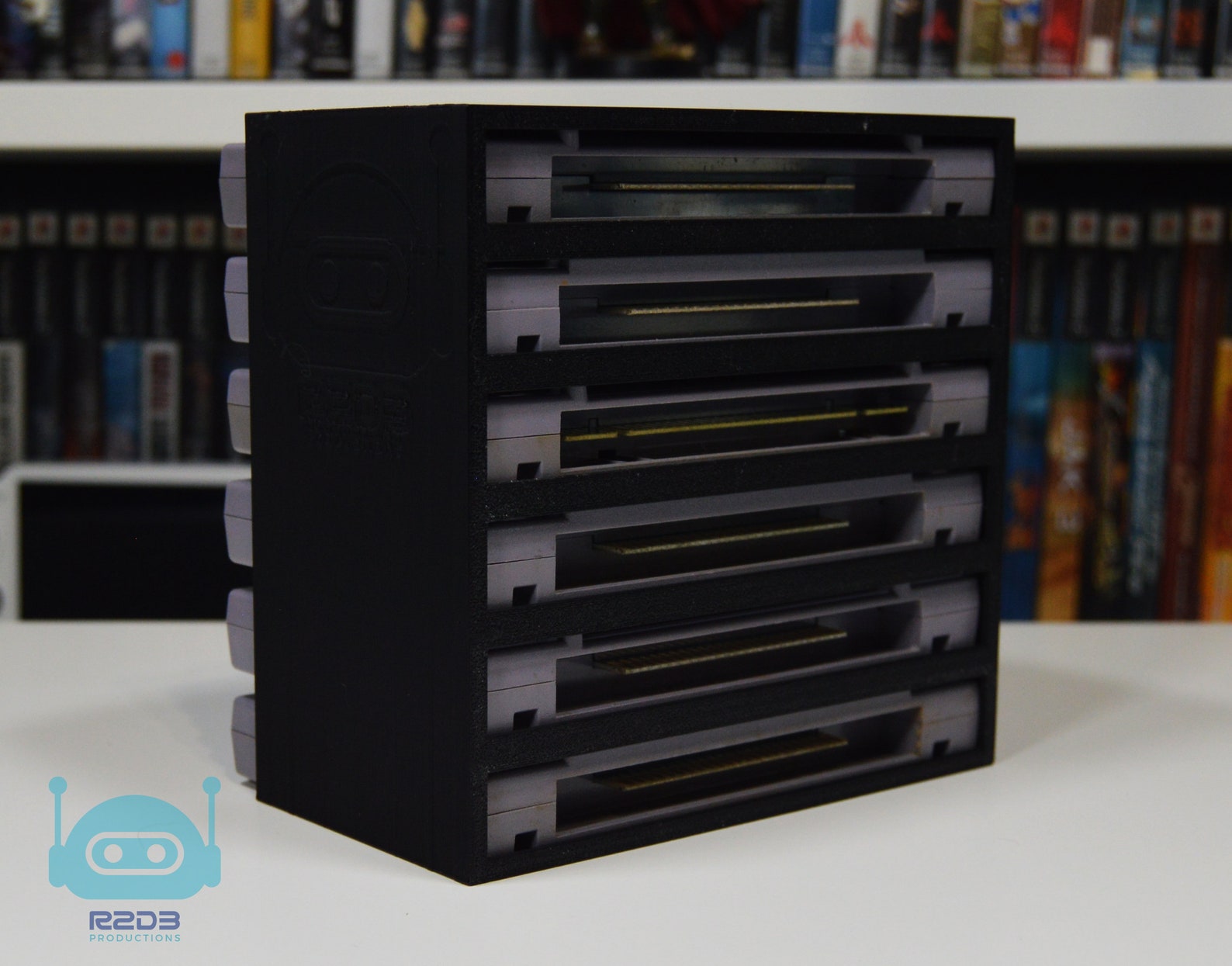 1 Row - Rack Display for Super Nintendo Entertainment System SNES NTSC ...