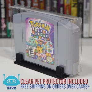 Nintendo 64 シングルゲーム用ディスプレイスタンド PETプロテクター付属