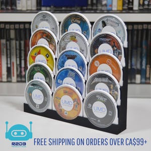 Pantalla de juegos para juegos sueltos PSP UMD Sony Playstation Portable (1 a 24 discos)