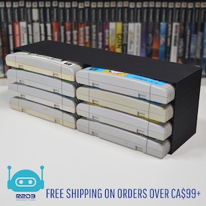 PAL（ヨーロッパ）スーパーニンテンドーエンターテイメントシステムゲームまたはスーパーファミコンゲーム用ラックディスプレイ（スリーブなしのゲーム - カートリッジ2～24個）