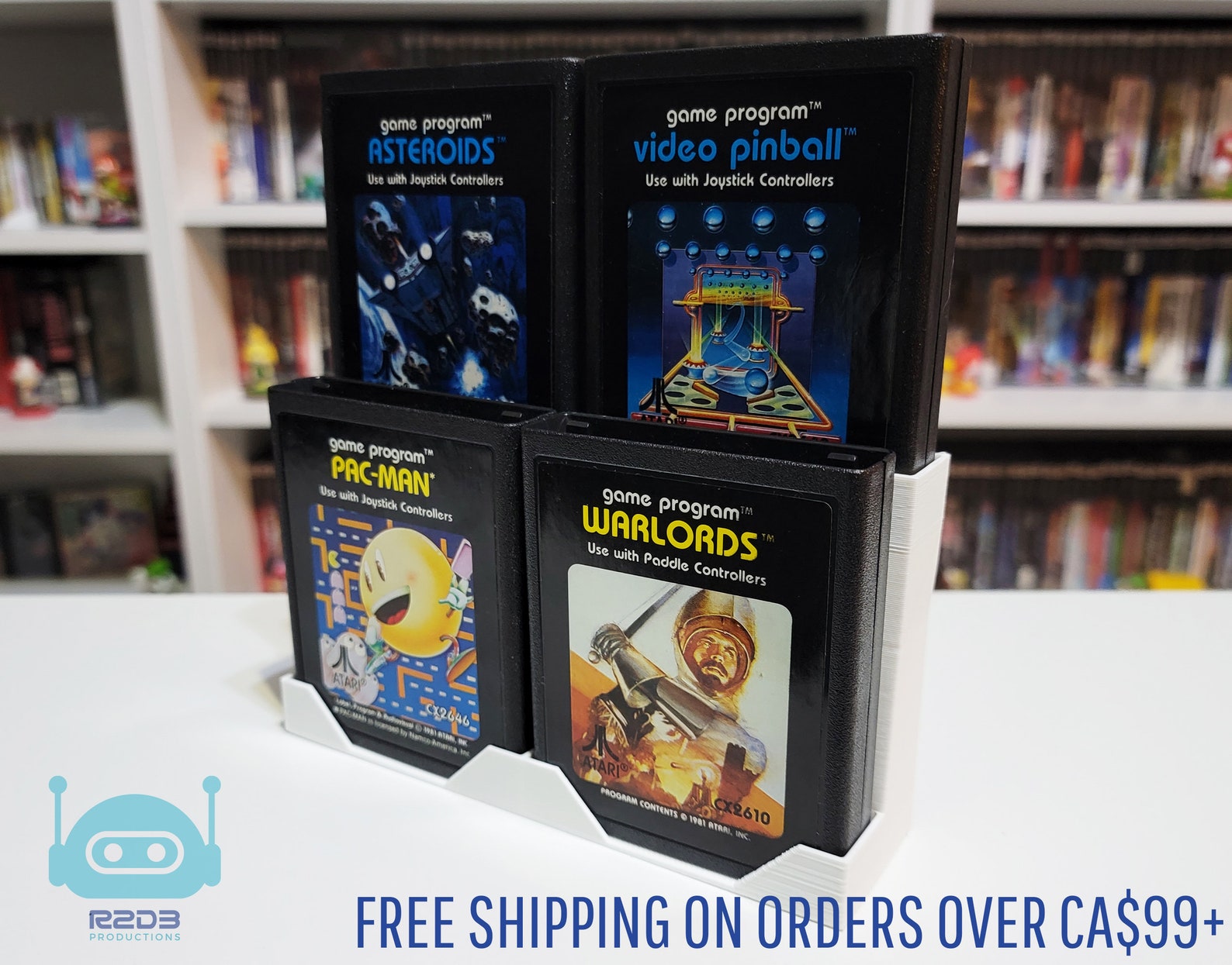 Display for Atari 2600 / 7800 / Colecovision Games (1 to 15 Cartridges ...