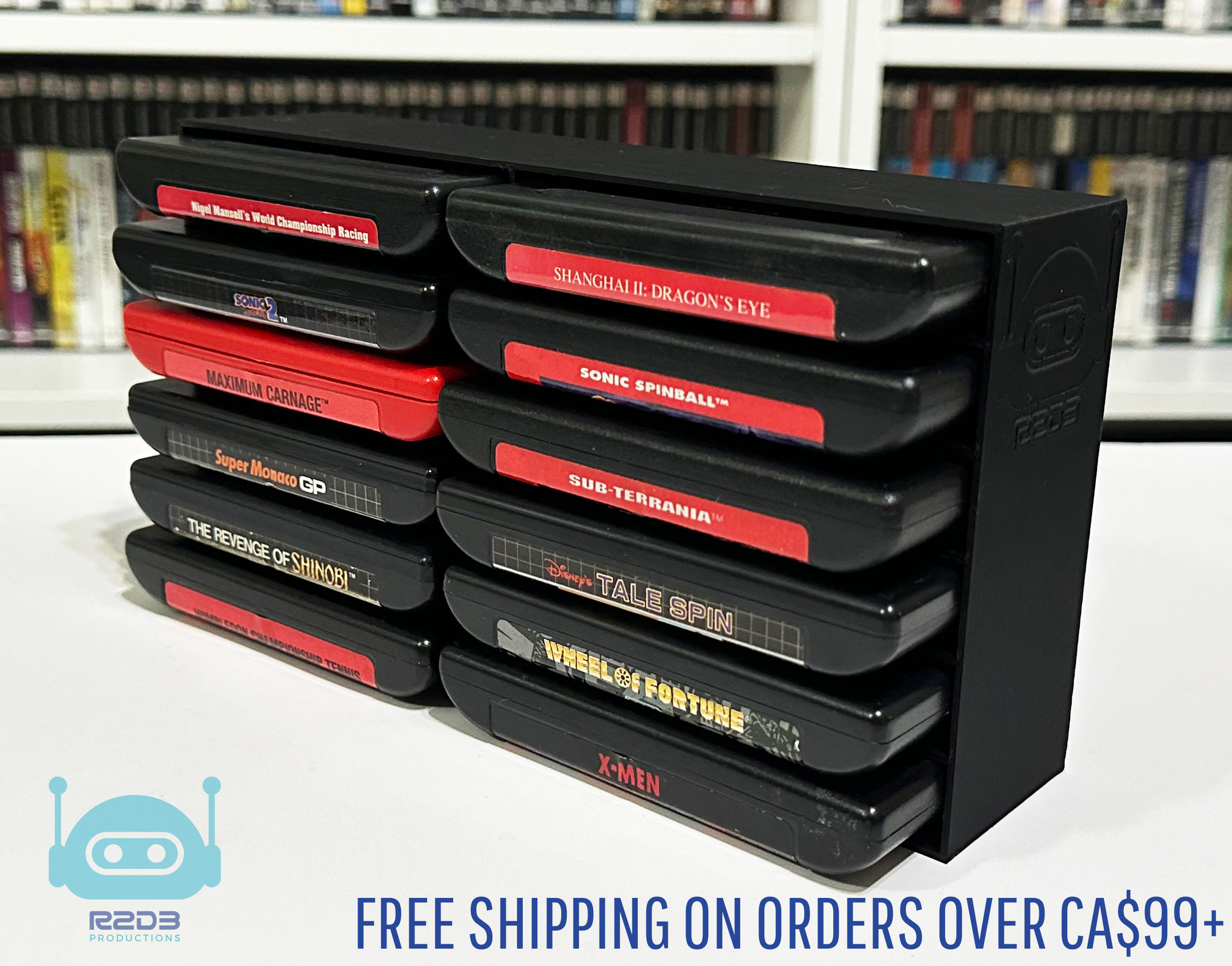 2 Rows - Rack Display for SEGA Genesis / Megadrive GEN MD (2 to 28