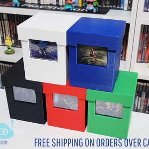 Boîte de rangement pour Commander / EDH Magic : The Gathering avec jeton et compartiment pour le général