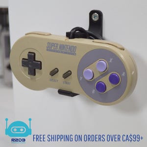 Support mural pour manette Super Nintendo Entertainment System SNES