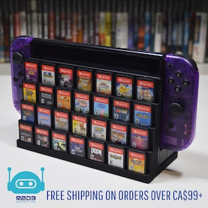 ゲームカートリッジディスプレイ付き Nintendo Switch 用ドックコンソールスタンド (ゲーム 28 個)