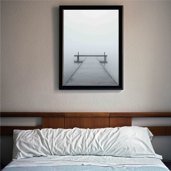 Digital Download Wall Art Digital Download Print Digital Download Photography Digital Background Digital Photo Art for Wall Jetty Lake Misty