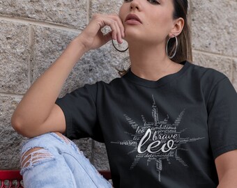 Leo Zodiac Shirt: Astrology Gift, Comfort Colors Tee