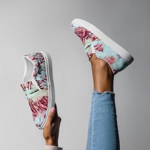 Zapatos sin cordones para mujer, zapatos de lona sin cordones, zapatos de lona, zapatos sin cordones para mujer, zapatos sin cordones estampados, zapatos náuticos para mujer, sandalias para mujer