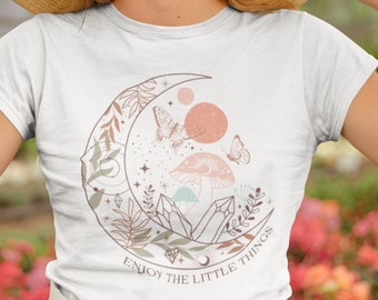 Witchy Graphic Zip Up Hoodie: Celestial Mushroom Moon Sweatshirt