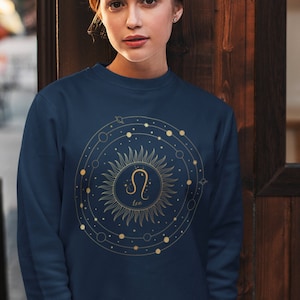 Leo Shirt Gift, Zodiac Sweatshirt Constellation Sweater, Custom Horoscope sweatshirt, Zodiac Birthday, Leo Birthday Gift, Leo Gifts Women